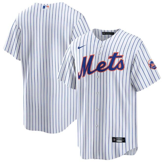 Men's New York Mets ACTIVE PLAYER Custom White With Patch Stitched Baseball Jersey Men's New York Mets ACTIVE PLAYER Custom White With Patch Stitched Baseball Jersey